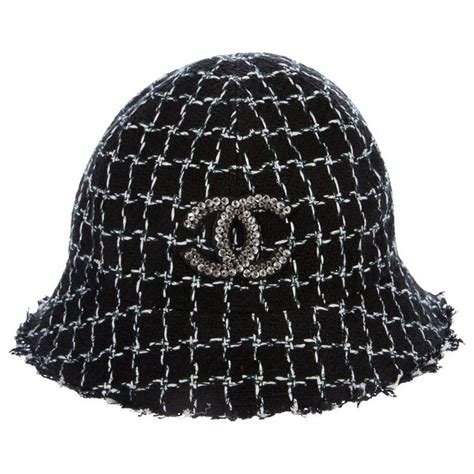 chanel capelet|Chanel hats black and silver.